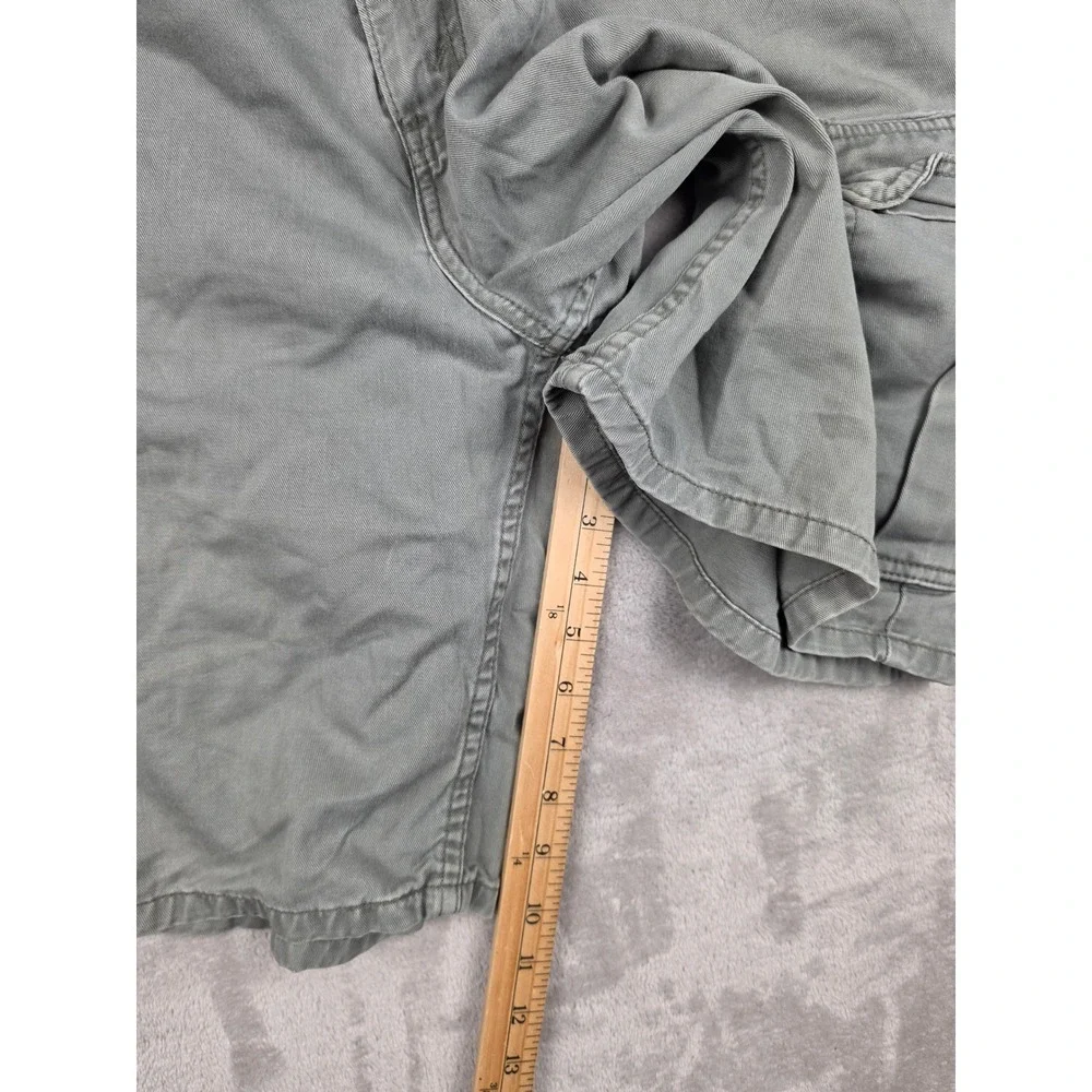 Levi's SilverTab Khakis Cargo Shorts Mens 34 Green Cotton Relaxed Baggy Y2K